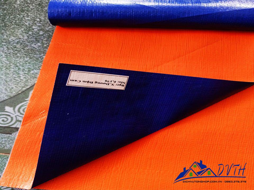 Bạt nhựa xanh cam tại Sơn La